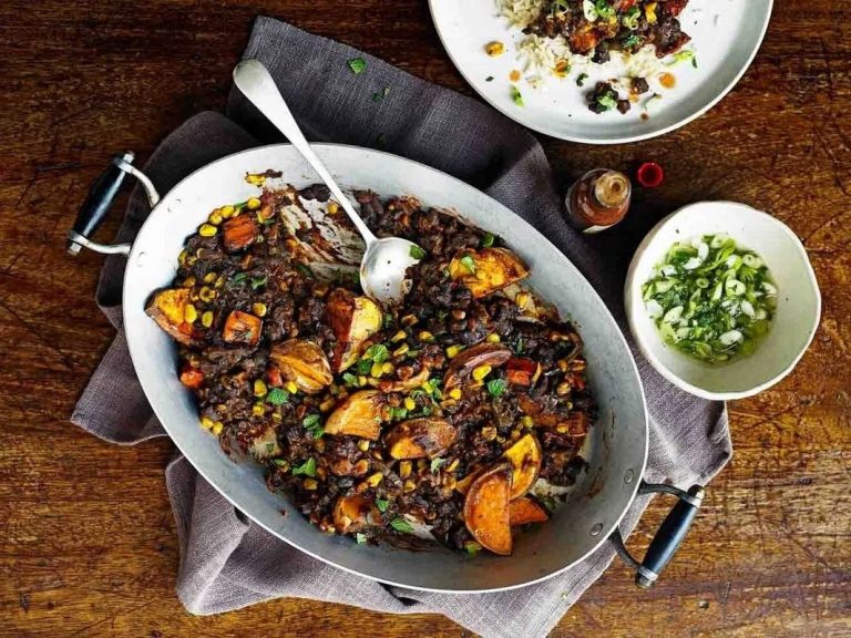 Ragú de verduras asadas a la mexicana